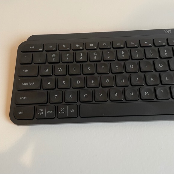Logitech MX Keys Advanced Wireless Keyboard Full Size w USB Receiver & Palm Rest - Picture 3 of 9